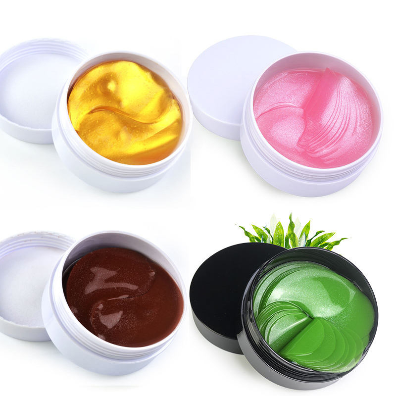 24K Gold unter den Augenklappen, Augenmaske, Anti-Aging-Kollagen-Hyaluronsäure, unter den Augenmaske, entfernt dunkle Ringe