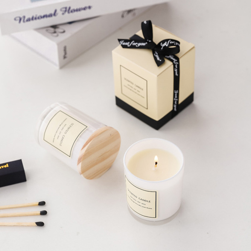 150 g romantische runde Sojawachs-Geburtstagskerzen, luxuriös, handgefertigt, vegane Duftkerzen, Geschenkset