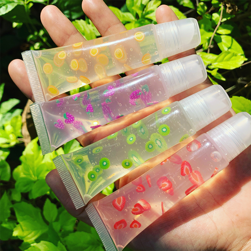 Klarer veganer Lipgloss, 12 Farben