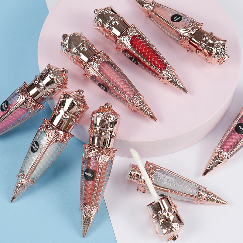 Neues 3-in-1-Lipgloss-Set, matte Geschenkbox, Lippenstift-Kombinations-Make-up