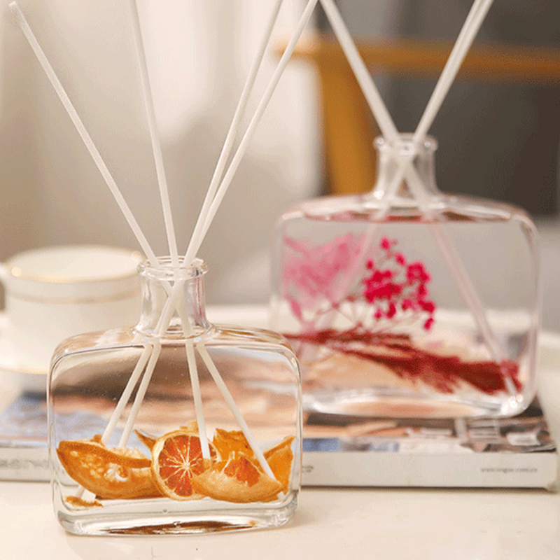 100 ml / 200 ml Raumduft ätherisches Öl konservierte Trockenblumen-Schilfdiffusor für Heimdekoration als Geschenk