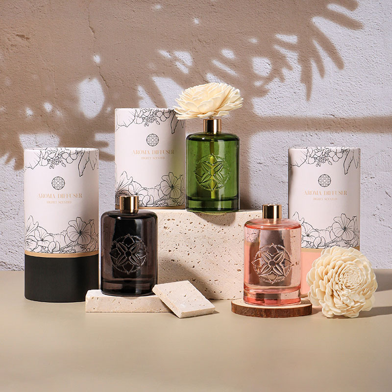 150 ml flammenloser Aromatherapie-Diffusor für ätherische Öle, Innenduft, Rattan-Blumenstrauß, flüssige Aromatherapie, Ornamente, Aromatherapie