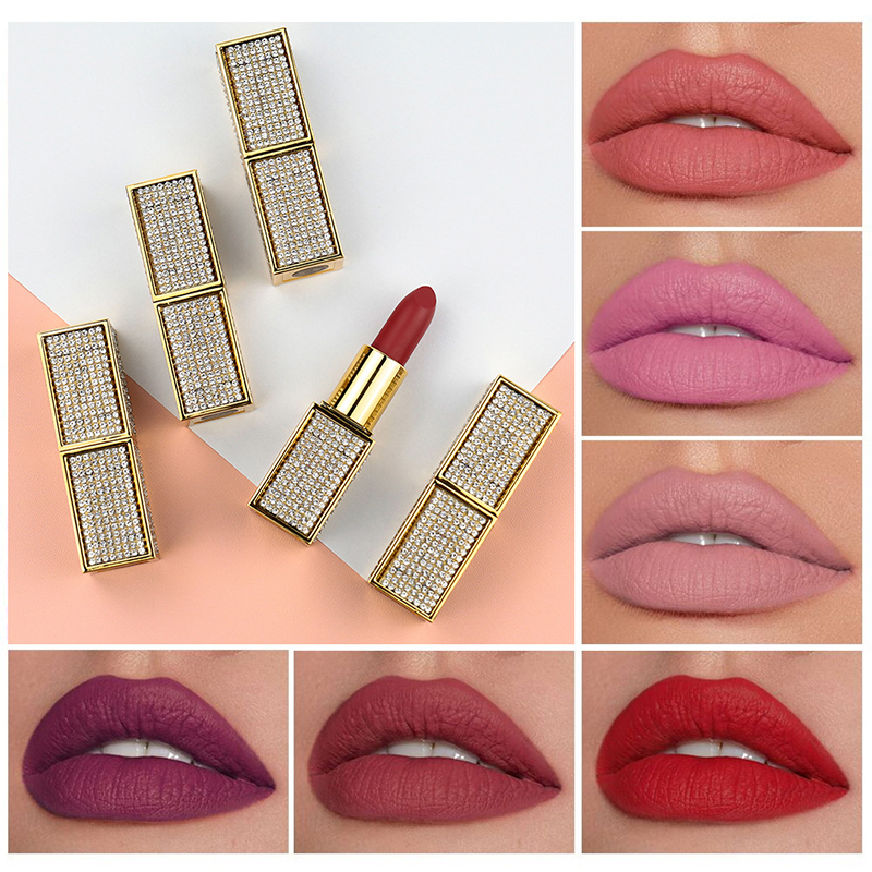 OEM Low Moq 13 Farben Feuchtigkeitsspendender, langlebiger, maßgeschneiderter Logo-Label Vegan Nude Matte Lip Stick Lippenstift